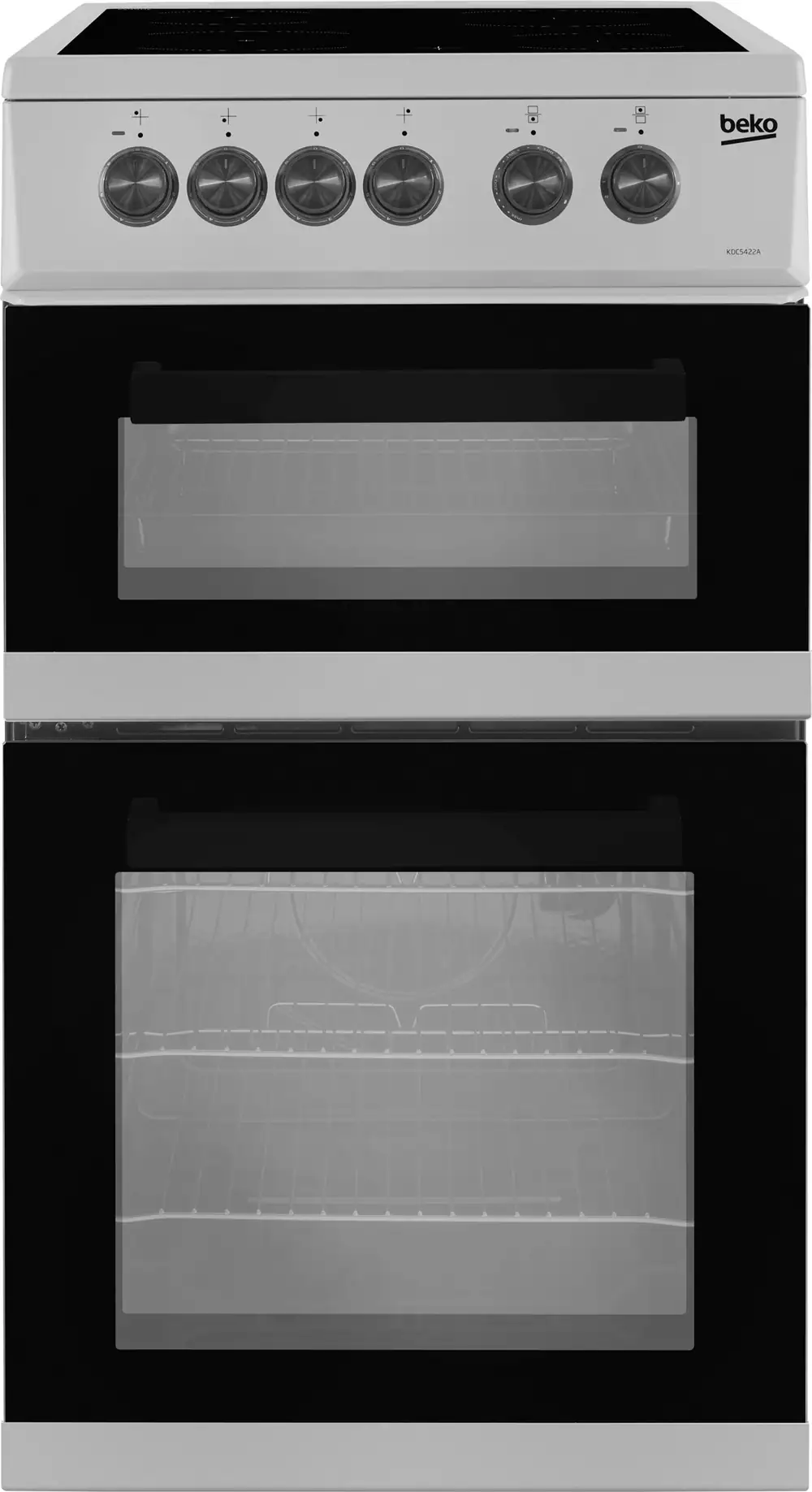 Beko KDC5422AS 50cm Wide Single Oven Electric Cooker with Ceramic Hob