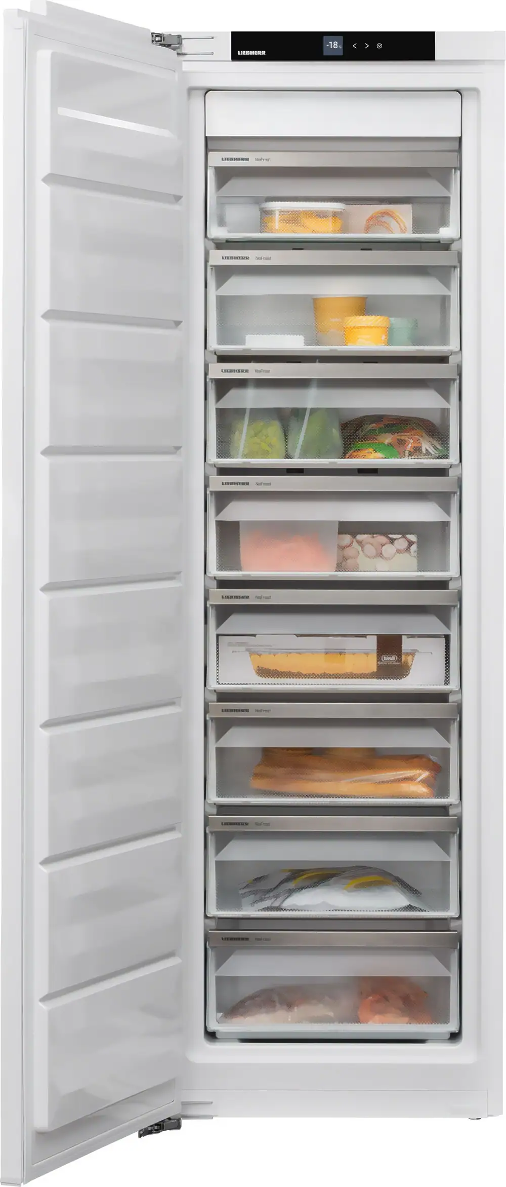 Liebherr SIFNe5108 Integrated 177cm Frost Free Upright Freezer with Fixed Door Hinge Kit