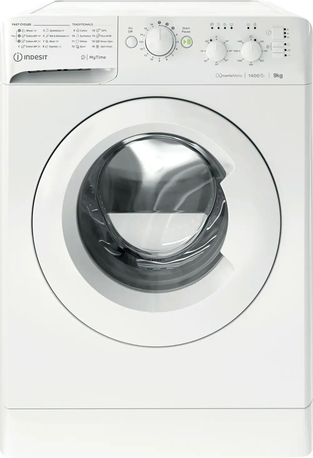 Indesit My Time MTWC 91495 W UK N 9kg Washing Machine with 1400 rpm